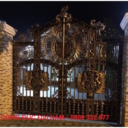 Cổng đúc đặc trọn bộ _ Công trình a Tài_Bình Dương
